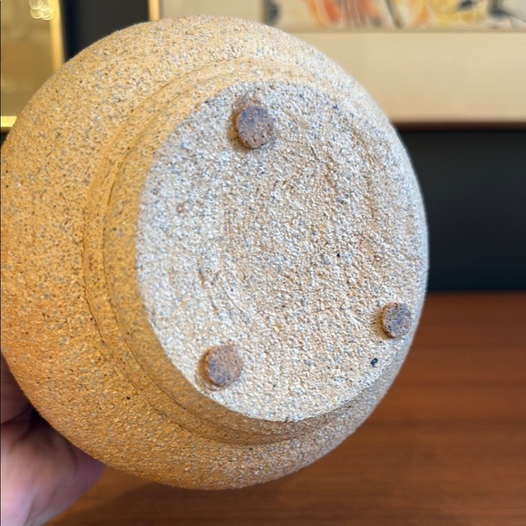 Artistic Textured Vase with Floral Design - Picture 4 of 9